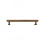 M Marcus Heritage Brass Knurled Design Cabinet Pull with Rose 128mm Centre to Centre